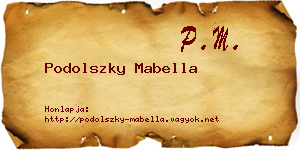 Podolszky Mabella névjegykártya
